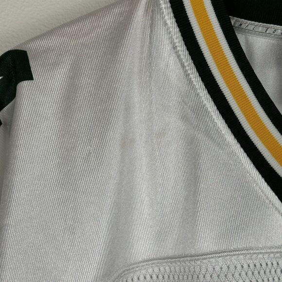 VINTAGE Reebok Green Bay Packers Jersey Mens XXL 2XL White Brett Favre Football - Picture 3 of 8